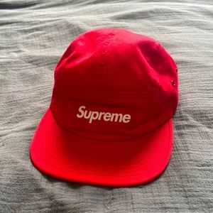 Supreme red box logo hat